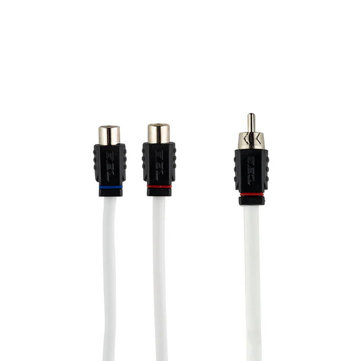 DS18 MOFCR-2F1M Marine Grade 1x Male to 2x Female Rca Splitter Cable - Made with Tinned OFC Copper Wire