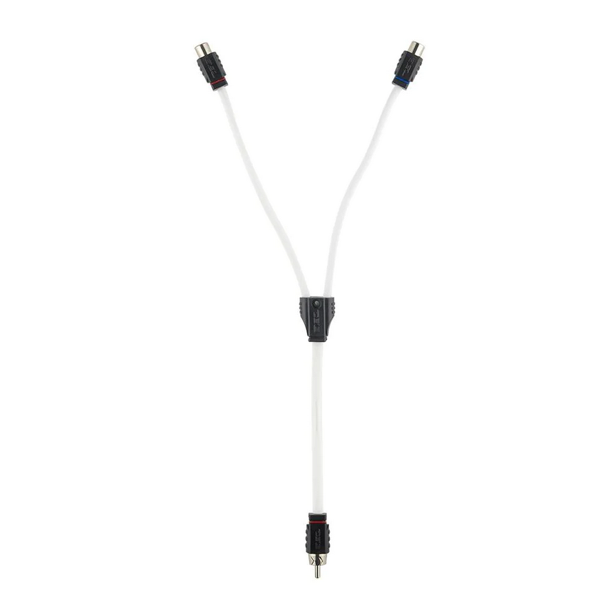 DS18 MOFCR-2F1M Marine Grade 1x Male to 2x Female Rca Splitter Cable - Made with Tinned OFC Copper Wire