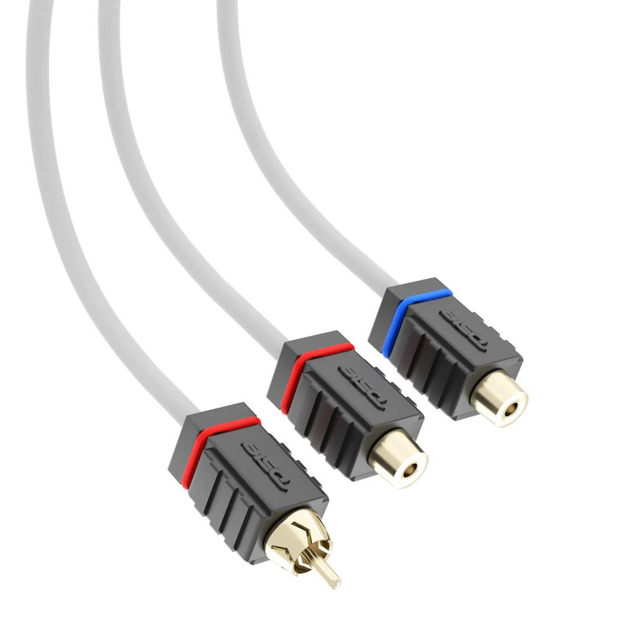 DS18 MOFCR-2F1M Marine Grade 1x Male to 2x Female Rca Splitter Cable - Made with Tinned OFC Copper Wire