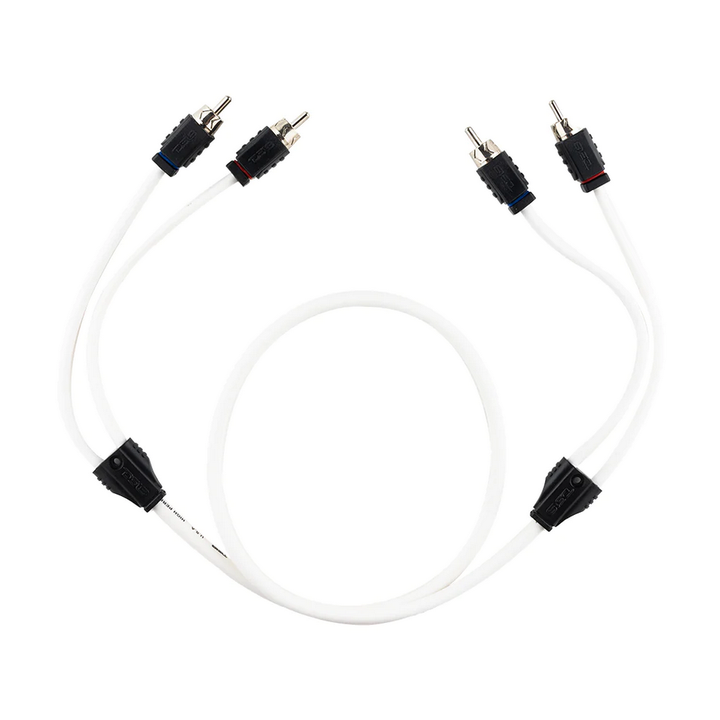 DS18 MOFCR-3FT 3 Foot Marine Grade 2-Channel Twisted Rca Cable - Made with Tinned OFC Copper Wire