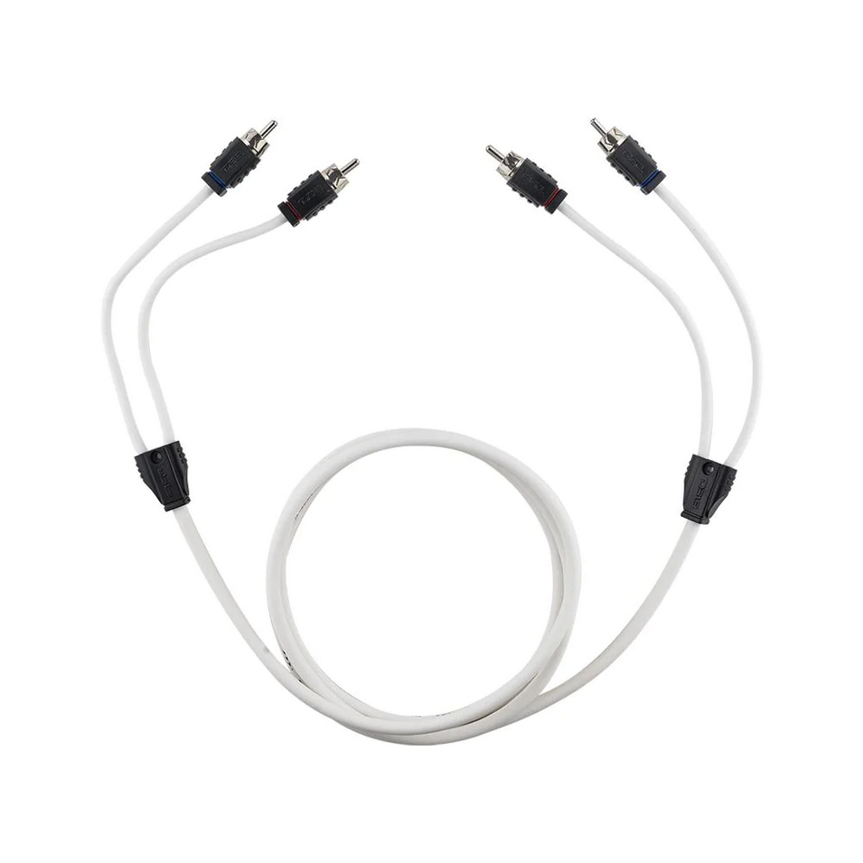 DS18 MOFCR-6FT 6 Foot Marine Grade 2-Channel Twisted Rca Cable - Made with Tinned OFC Copper Wire