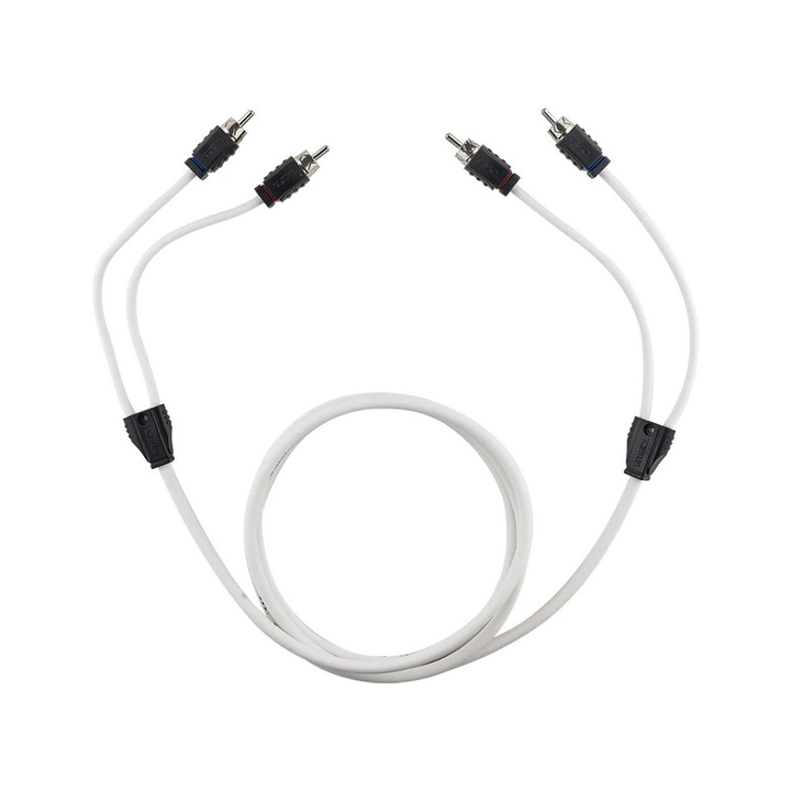 DS18 MOFCR-6FT 6 Foot Marine Grade 2-Channel Twisted Rca Cable - Made with Tinned OFC Copper Wire