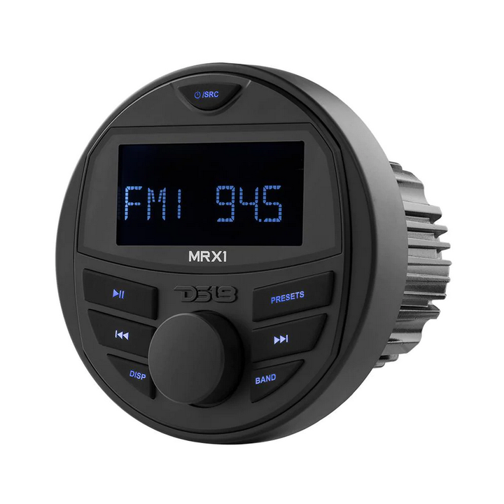 Unidad principal marina DS18 MRX1 con Bluetooth, USB y AUX - Pantalla LCD de 2,75", salidas Rca de 4 V, 4 x 20 vatios Rms