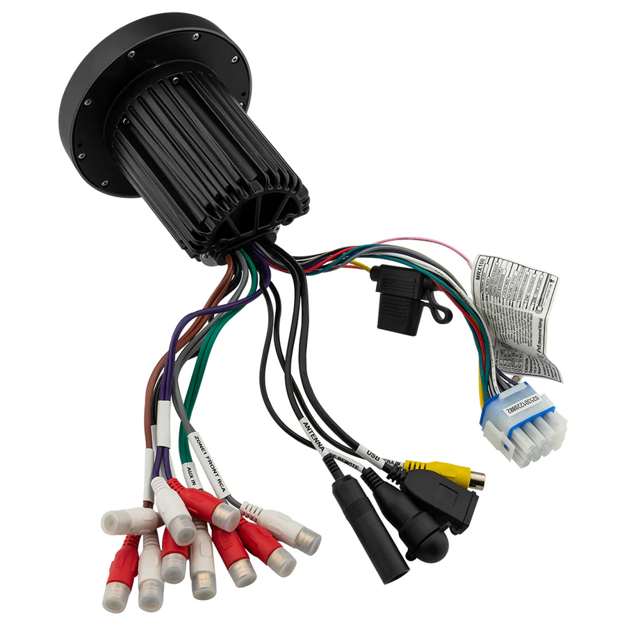 Unidad principal marina DS18 MRX100 con Bluetooth, USB y AUX - Pantalla a color de 3", salidas Rca de 4 V, 4 x 50 vatios Rms