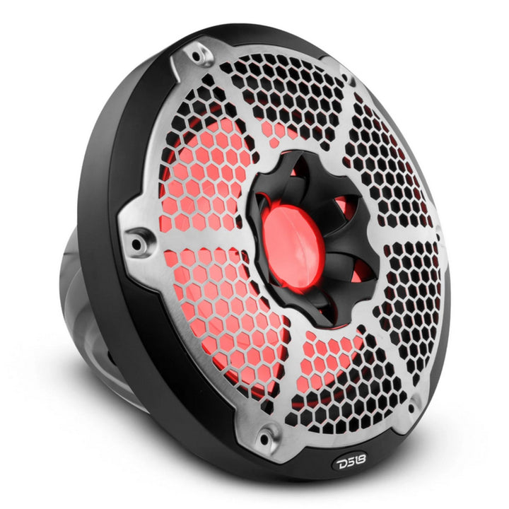 DS18 NXL-10SUB 10" Marine Subwoofer with Built-in RGB LED Lights - 300 Watts Rms 4-ohm SVC - Available in White or Black