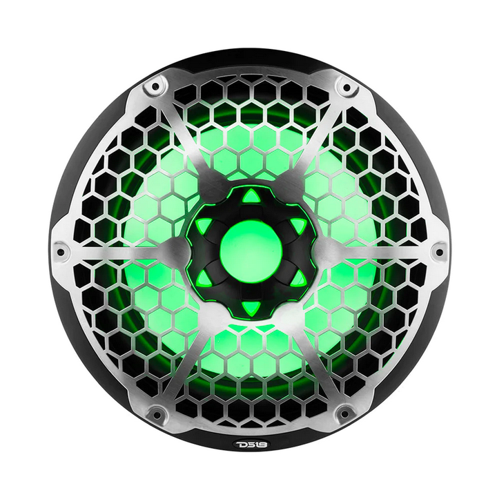 DS18 NXL-12SUB Subwoofer marino de 12" con luces LED RGB incorporadas - 350 vatios Rms 4 ohmios SVC - Disponible en blanco o negro