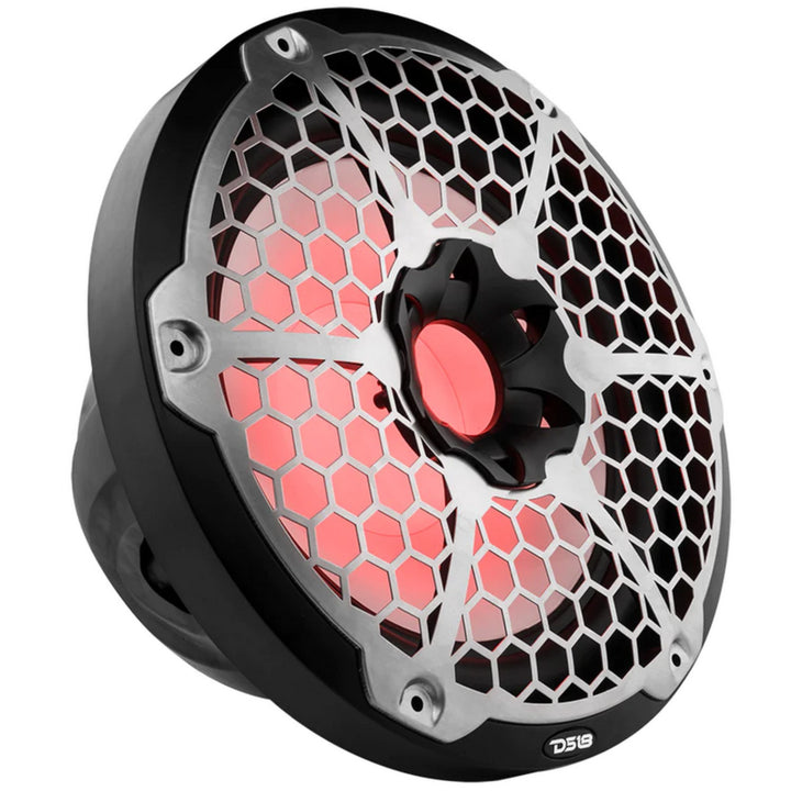 DS18 NXL-12SUB Subwoofer marino de 12" con luces LED RGB incorporadas - 350 vatios Rms 4 ohmios SVC - Disponible en blanco o negro