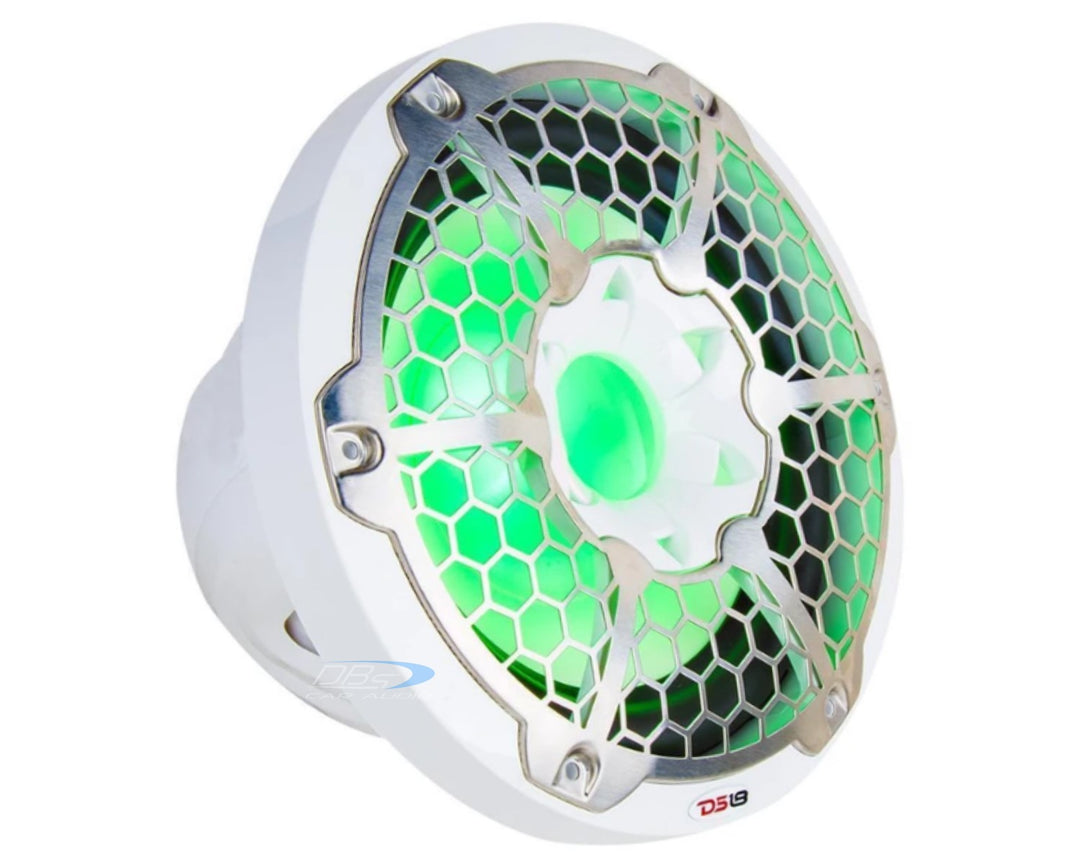 DS18 NXL-12SUB 12" Marine Subwoofer with Built-in RGB LED Lights - 350 Watts Rms 4-ohm SVC - Available in White or Black