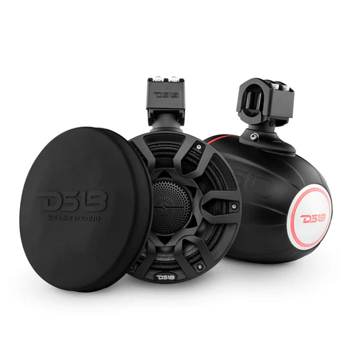 2007-2018 Jeep Wrangler JK & JKU - DS18 Mounting Tube with 4x NXL-X8PRO 8" Black Pro Tower Speakers - 250 Watts Rms 4-ohm