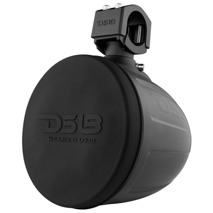 Altavoces en torre Pro-Audio DS18 NXL-X8PRO/BK de 8" con controladores de bocina incorporados y luces LED RGB - 250 vatios Rms 4 ohmios