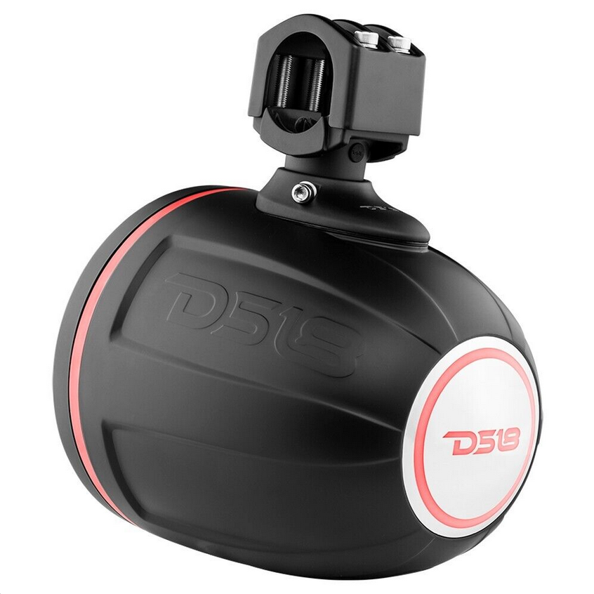 Altavoces en torre Pro-Audio DS18 NXL-X8PRO/BK de 8" con controladores de bocina incorporados y luces LED RGB - 250 vatios Rms 4 ohmios