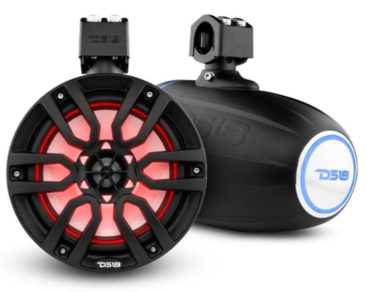 DS18 NXL-X8TP Altavoces tipo torre marina de 8" con luces LED RGB integradas - 125 vatios Rms 4 ohmios