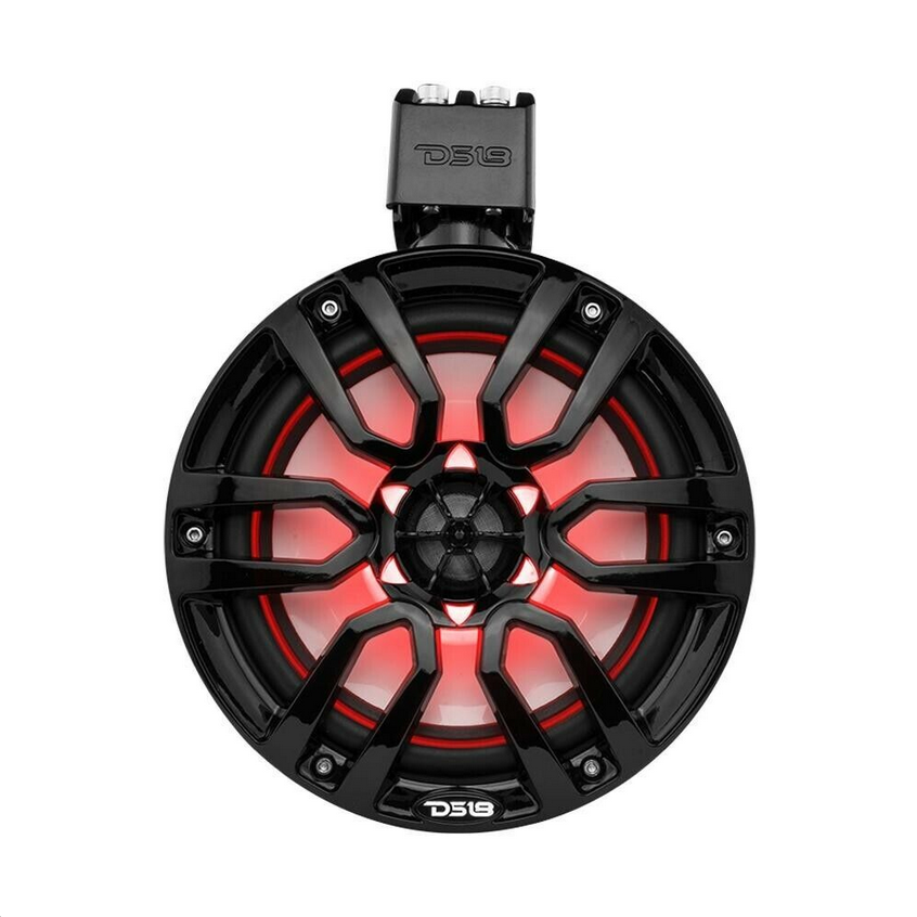 2007-2018 Jeep Wrangler JK & JKU - DS18 Mounting Tube with 4x NXL-X8TP 8" Red Tower Speakers - 125 Watts Rms 4-ohm