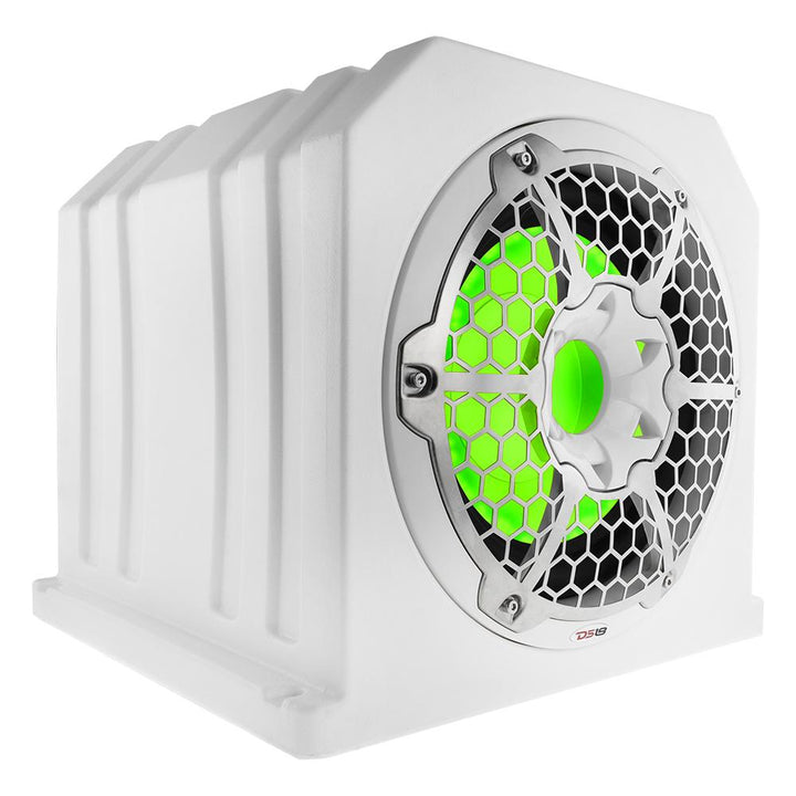 DS18 NXL-10SUBLD Caja para subwoofer marino de 10" con subwoofer y radiador pasivo - 350 vatios Rms 4 ohmios