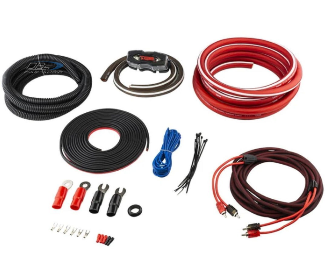 DS18 OFCKIT0 1/0 Gauge Amplifier Wiring Kit - 100% OFC Copper Wire