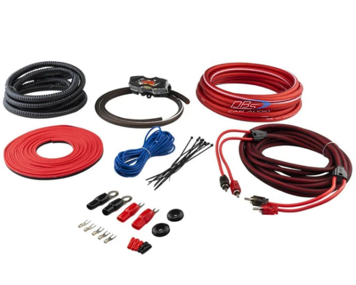 DS18 OFCKIT4 Kit de cableado de amplificador de calibre 4 - Cable de cobre 100% OFC