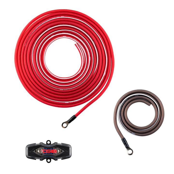 DS18 OFCKIT8 8 Gauge Amplifier Wiring Kit - OFC Copper Wire