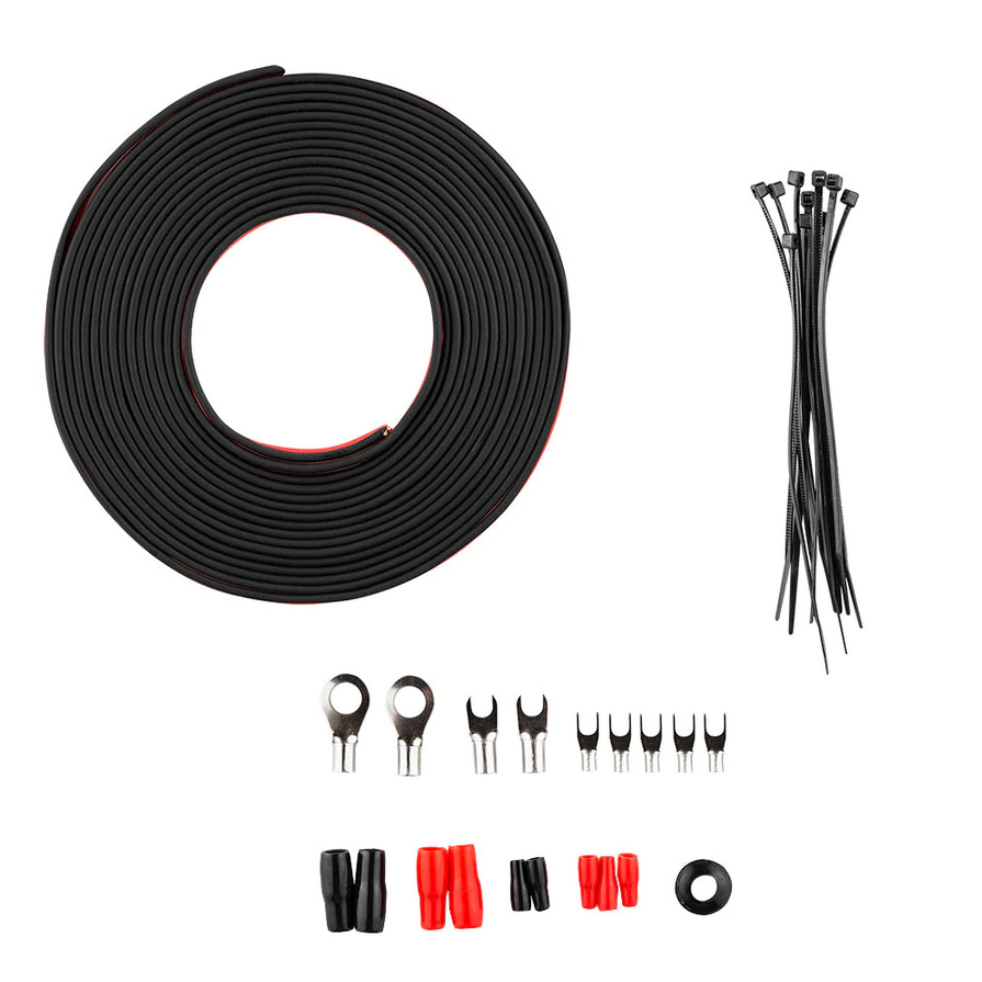 DS18 OFCKIT8 8 Gauge Amplifier Wiring Kit - 100% OFC Copper Wire