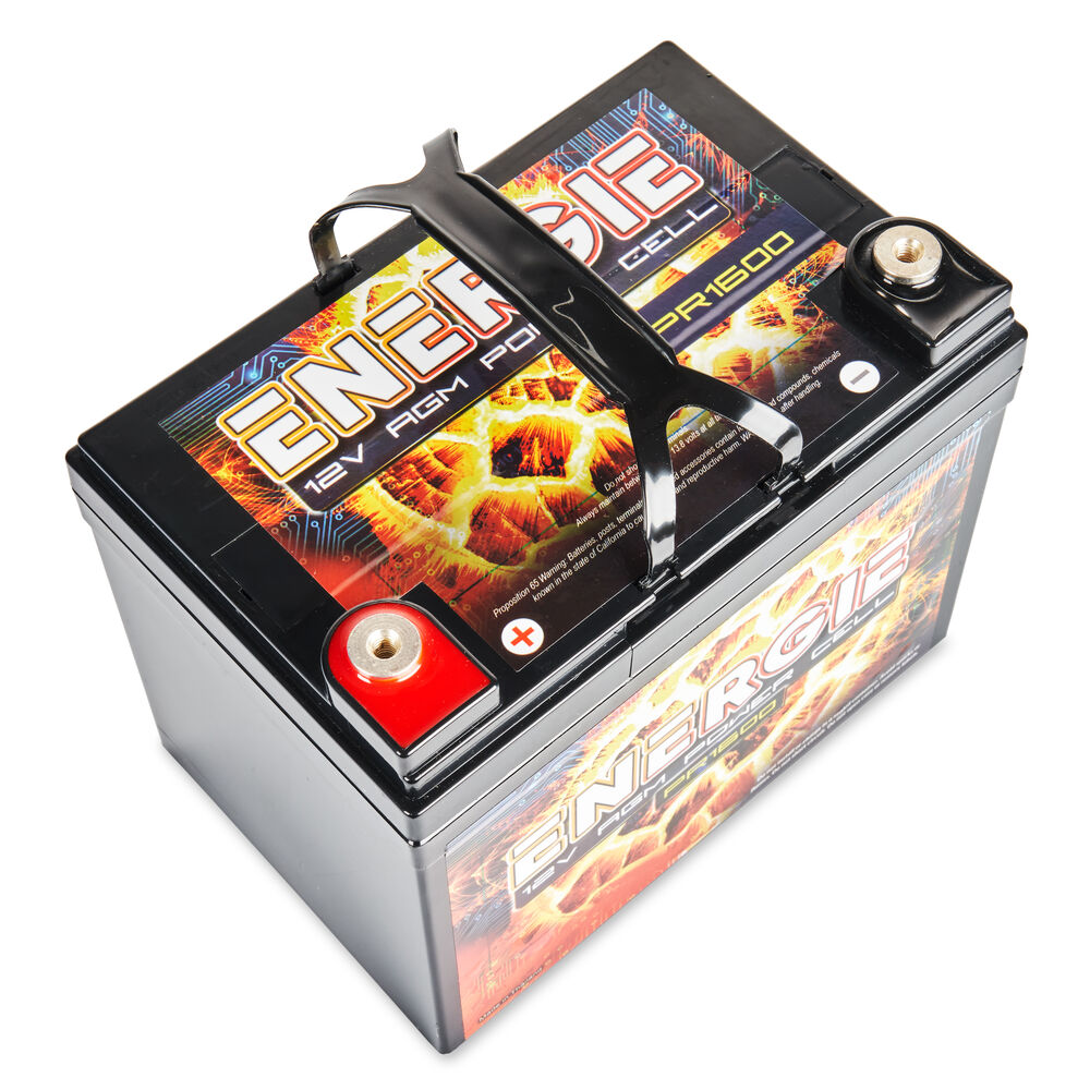Energie PR1600 Batería de audio para automóvil AGM de 12 voltios - 1600 vatios Rms | 35Ah