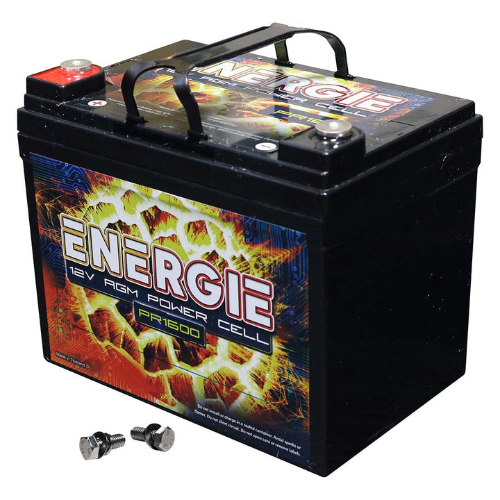 Energie PR1600 Batería de audio para automóvil AGM de 12 voltios - 1600 vatios Rms | 35Ah