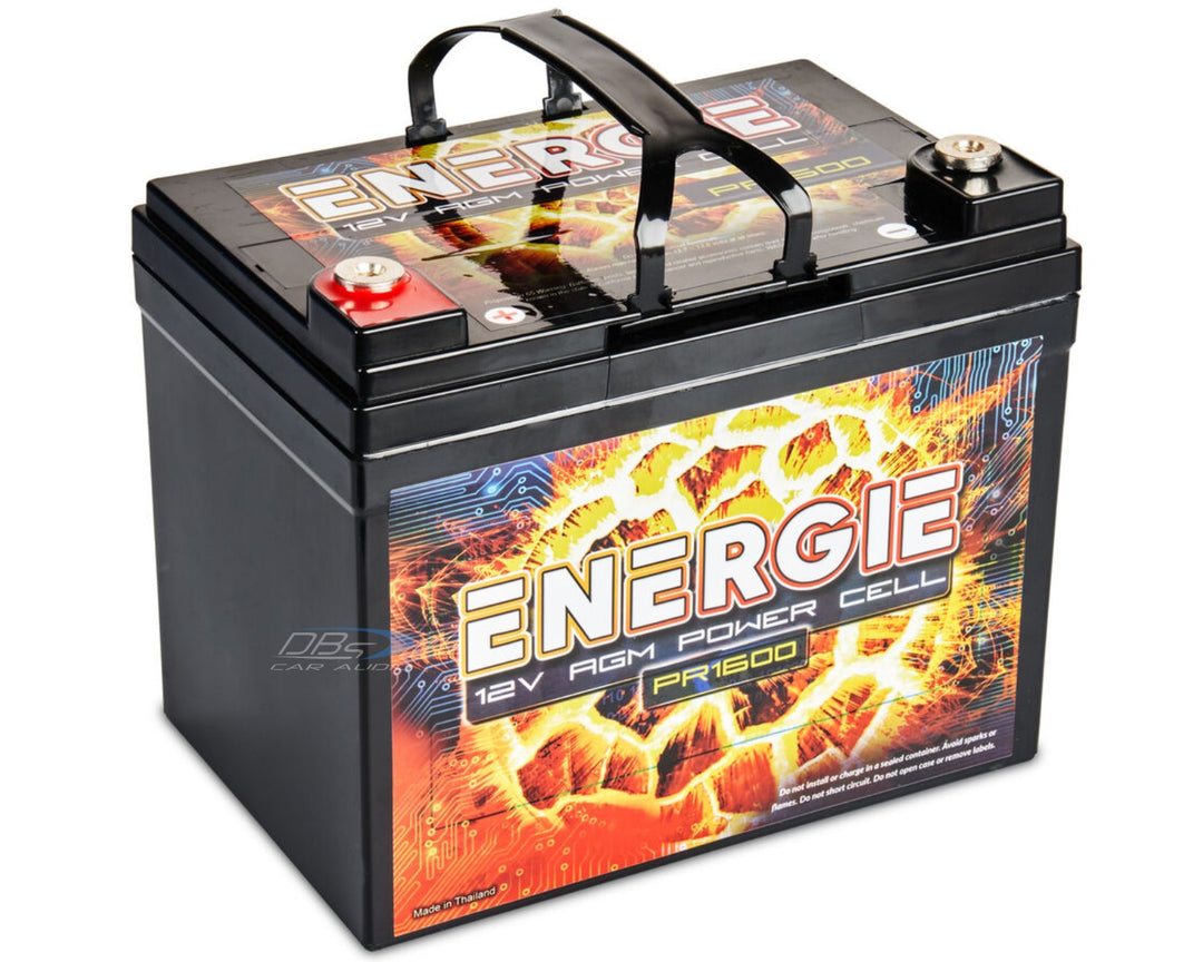 Energie PR1600 Batería de audio para automóvil AGM de 12 voltios - 1600 vatios Rms | 35Ah
