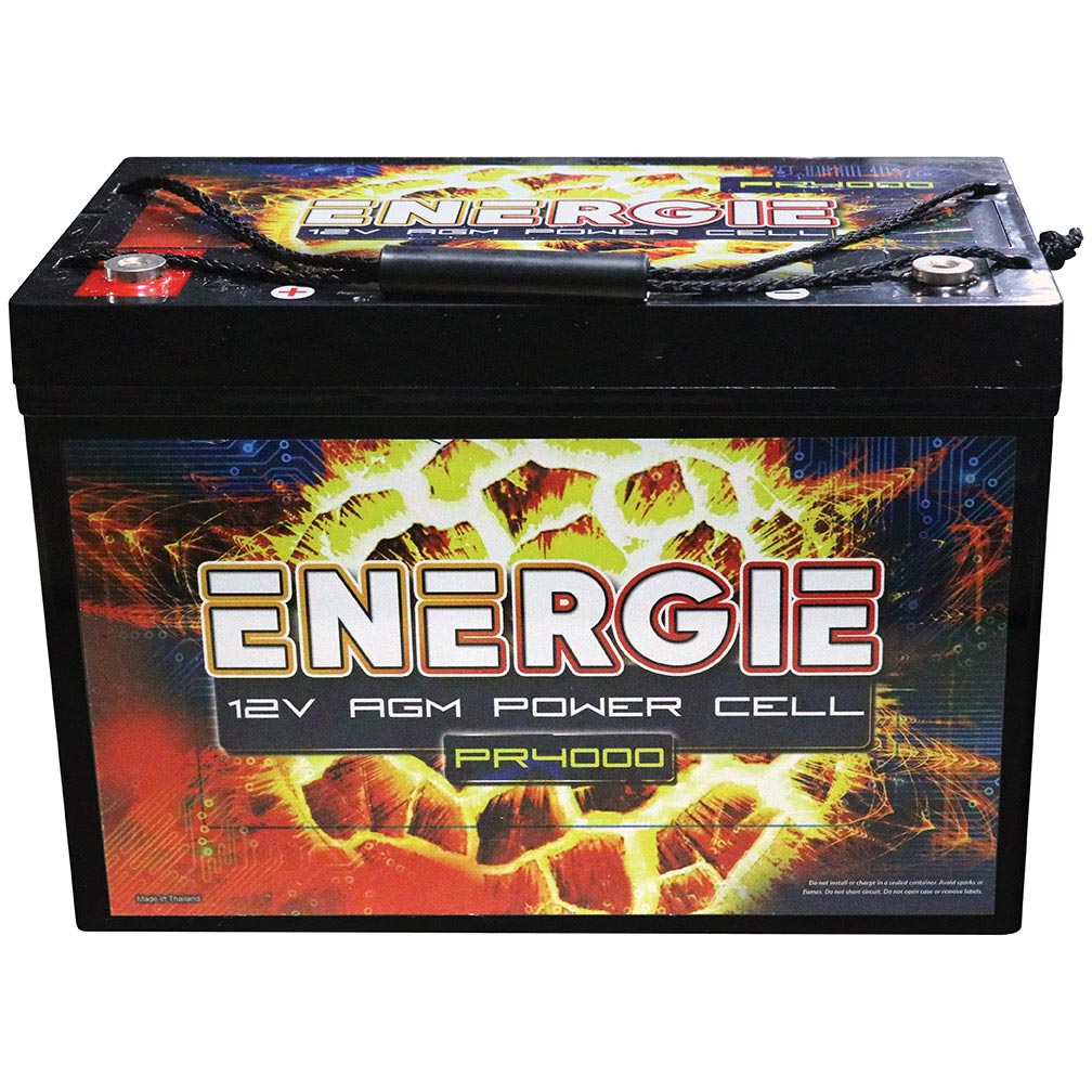 Energie PR4000 Batería de audio para automóvil AGM de 12 voltios - 4000 vatios Rms | 90Ah