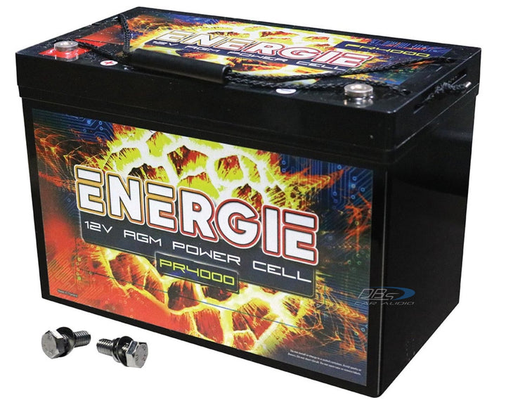 Energie PR4000 Batería de audio para automóvil AGM de 12 voltios - 4000 vatios Rms | 90Ah