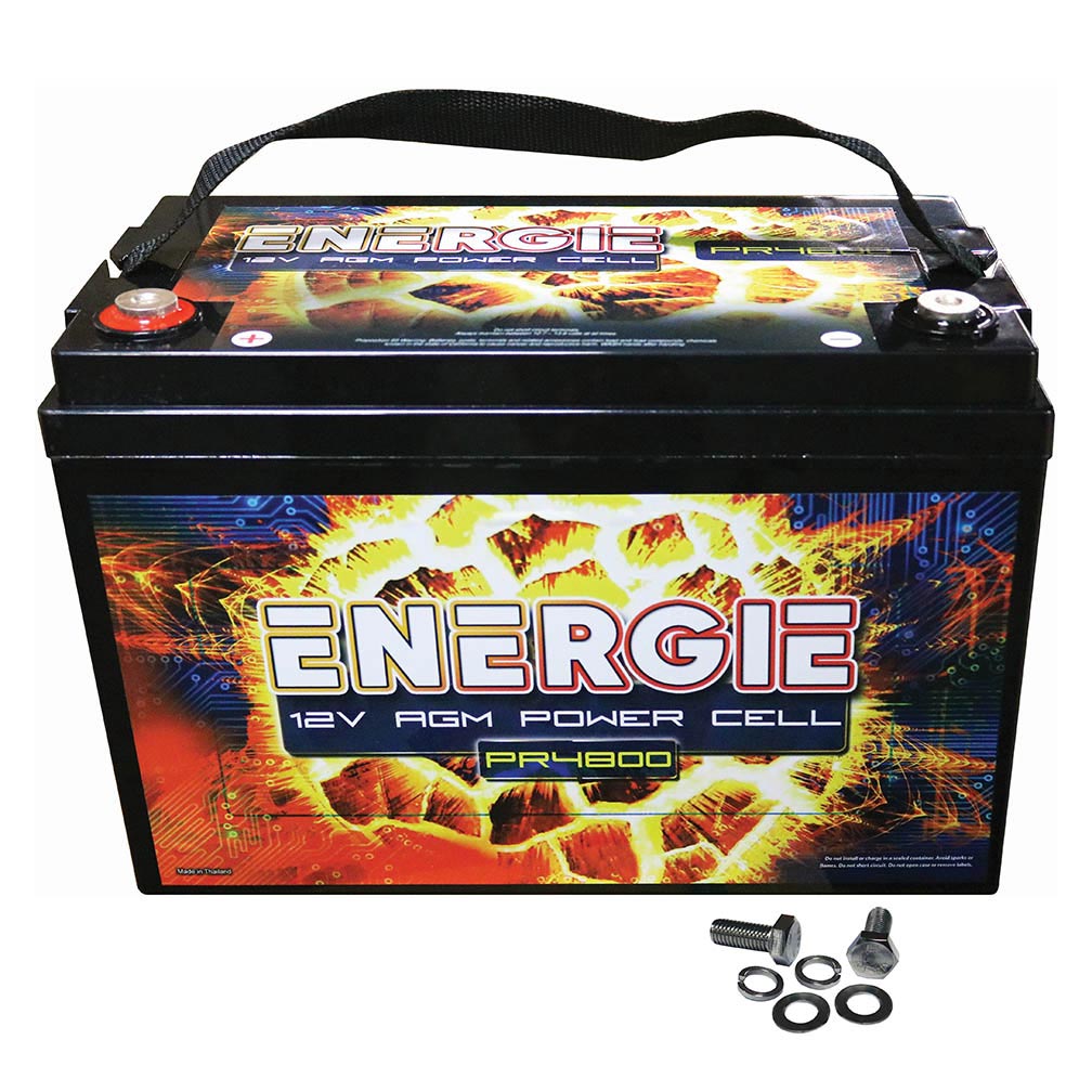Energie PR4800 Batería de audio para automóvil AGM de 12 voltios - 4800 vatios Rms | 110Ah