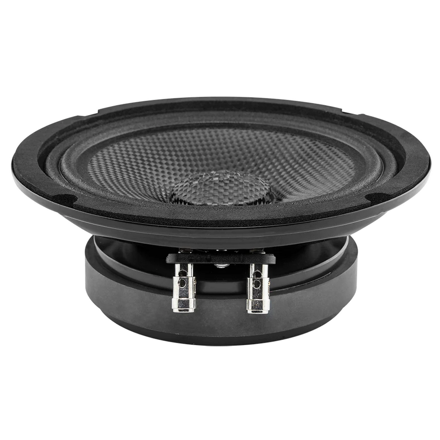 DS18 PRO-CF6.4SL Altavoz de medios graves de montaje superficial de 6,5" con cono de fibra de carbono y bobina móvil de 1,5" - 250 vatios Rms 4 ohmios