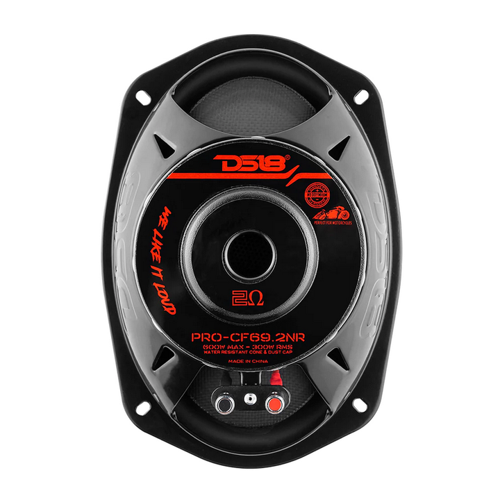 DS18 PRO-CF69.2NR Altavoz de medios graves de neodimio de 6x9" con cono de fibra de carbono y bobina móvil de 2" - 300 vatios Rms 2 ohmios