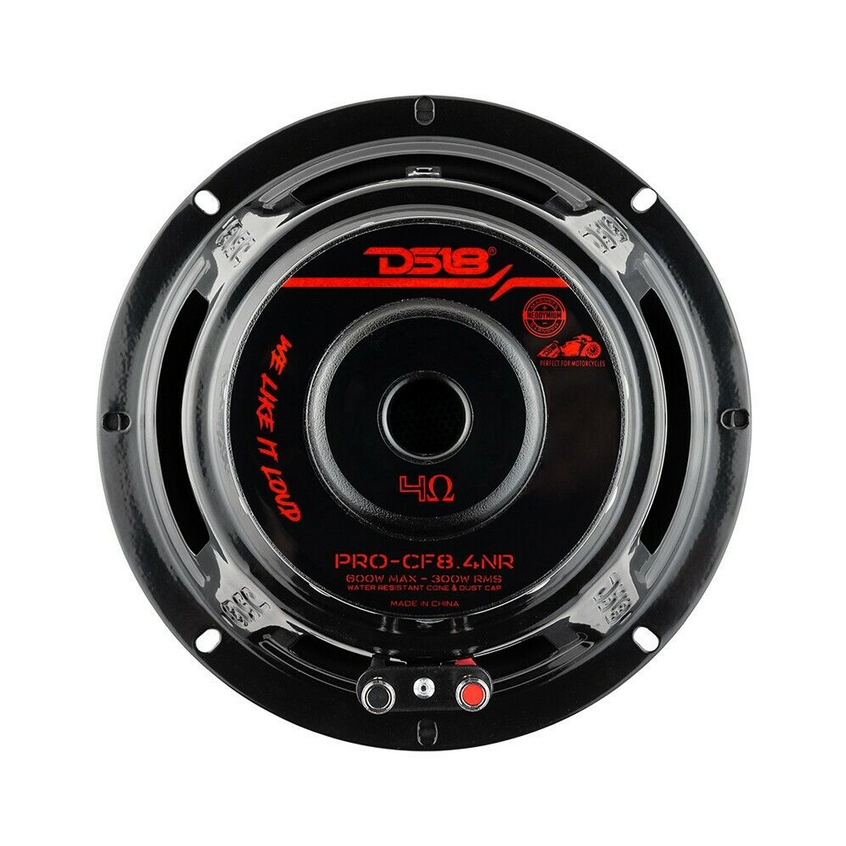 DS18 PRO-CF8.4NR Altavoz de medios graves de neodimio de 8" con cono de fibra de carbono y bobina móvil de 2" - 300 vatios Rms 4 ohmios