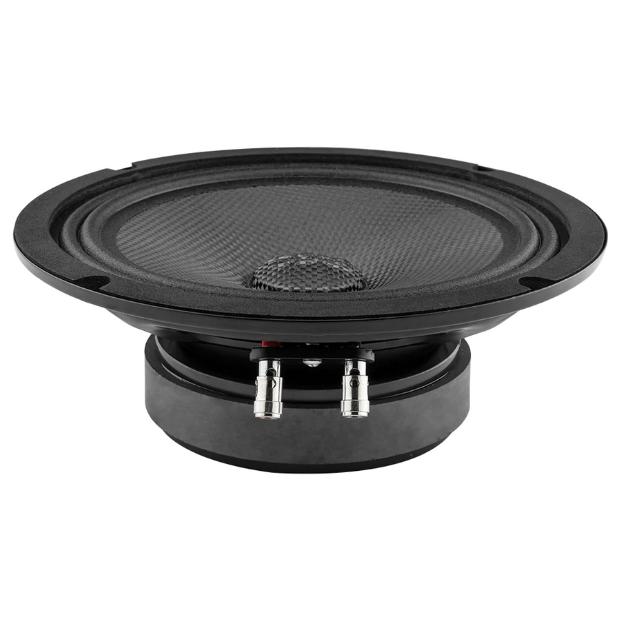 DS18 PRO-CF8.4SL Altavoz de medios graves de montaje superficial de 8" con cono de fibra de carbono y bobina móvil de 1,5" - 275 vatios Rms 4 ohmios