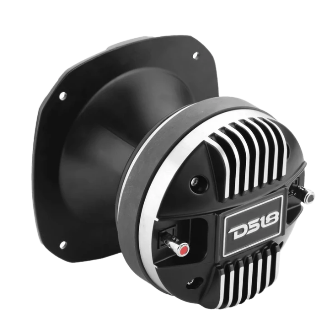 Controlador de compresión DS18 PRO-DKH1S con bocina de aluminio y bobina móvil de titanio de 2" - 320 vatios Rms 8 ohmios