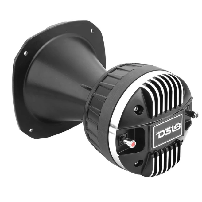 Controlador de compresión DS18 PRO-DKH1X con bocina de aluminio y bobina móvil de titanio de 2" - 320 vatios Rms 8 ohmios