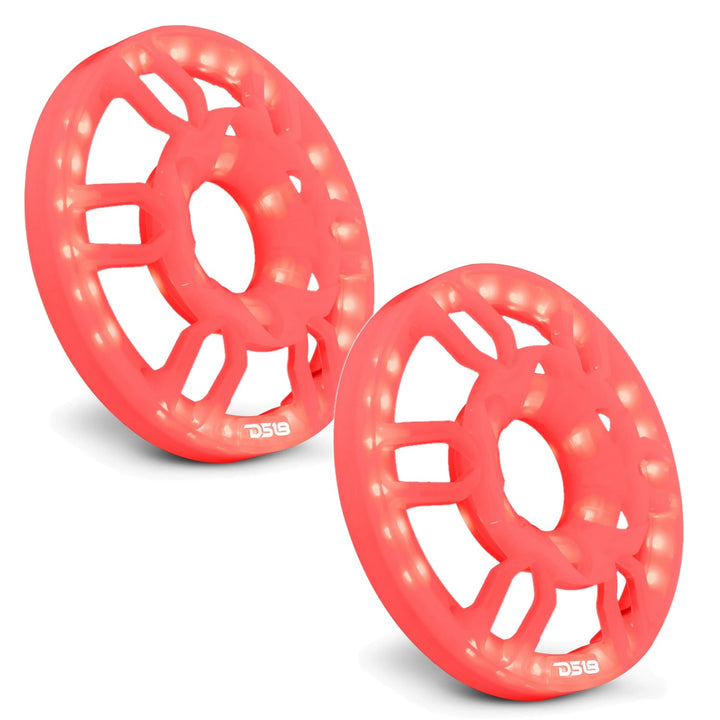 DS18 PRO-GRILL6RGB Cubiertas protectoras universales de plástico para parrilla de altavoz de 6,5" con luces LED RGB integradas