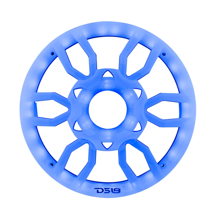 DS18 PRO-GRILL8RGB Cubiertas protectoras universales de plástico para parrilla de altavoz de 8" con luces LED RGB incorporadas