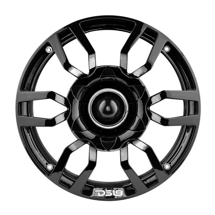 DS18 PRO-GRT8BK Universal Black 8" Speaker Grill Cover with Built-in Bullet Super Tweeter - 250 Watts Rms 4-ohm