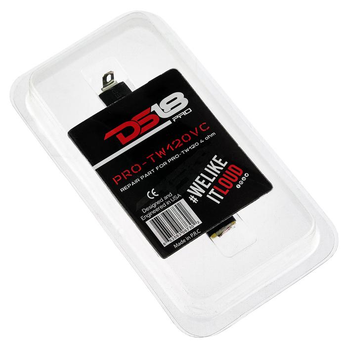 DS18 PRO-TW120VC 1" Titanium Replacement Diaphragm with 4-ohm Voice Coil for PRO-TW120 Compression Tweeter
