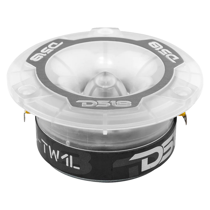 DS18 PRO-TW1L Súper tweeters tipo bala de compresión de 3,8" con bobina móvil de aluminio de 1" y LED RGB - 120 vatios Rms 4 ohmios
