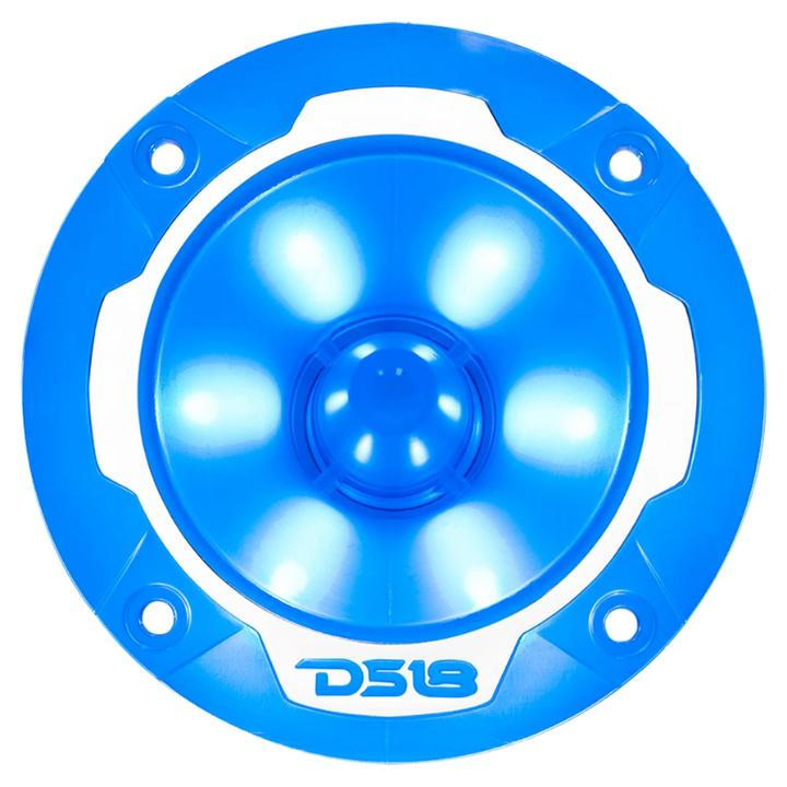 DS18 PRO-TW2L Súper tweeters tipo bala de compresión de 3,8" con bobina móvil de aluminio de 1" y LED RGB - 120 vatios Rms 4 ohmios