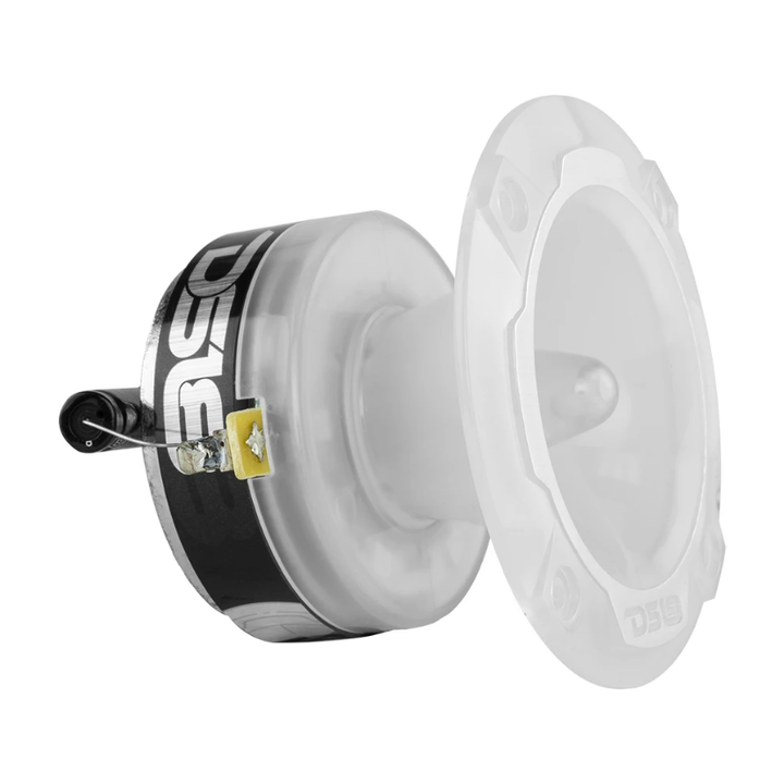 DS18 PRO-TW2L Súper tweeters tipo bala de compresión de 3,8" con bobina móvil de aluminio de 1" y LED RGB - 120 vatios Rms 4 ohmios