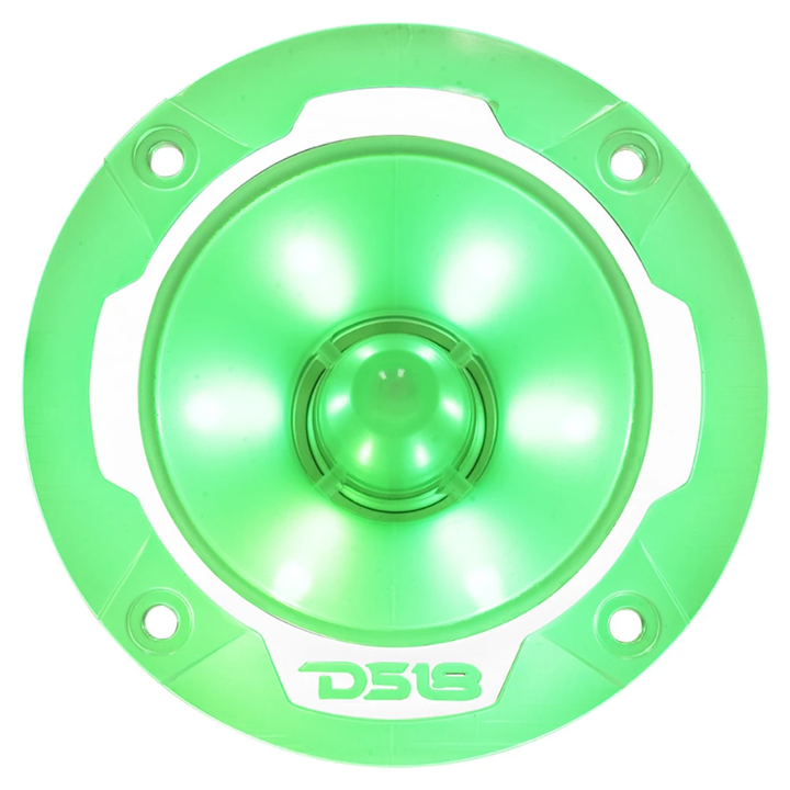 DS18 PRO-TW2L Súper tweeters tipo bala de compresión de 3,8" con bobina móvil de aluminio de 1" y LED RGB - 120 vatios Rms 4 ohmios