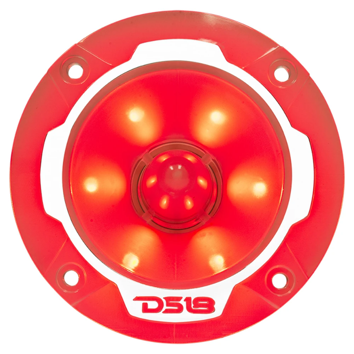 DS18 PRO-TW2L Súper tweeters tipo bala de compresión de 3,8" con bobina móvil de aluminio de 1" y LED RGB - 120 vatios Rms 4 ohmios