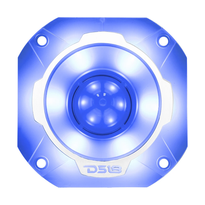 DS18 PRO-TW3L Súper tweeter tipo bala de compresión de 4" con bobina móvil de titanio de 1,5" y LED RGB - 250 vatios Rms 4 ohmios