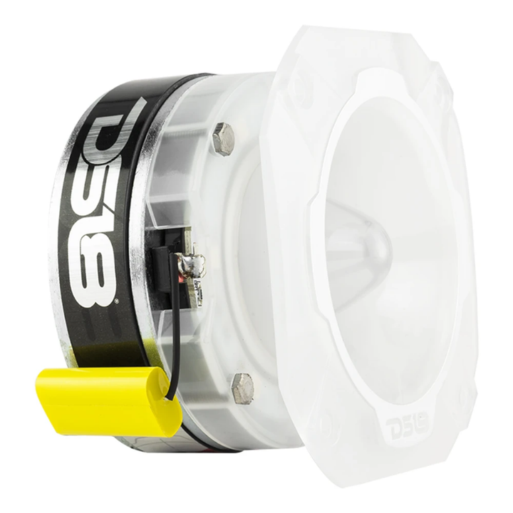 DS18 PRO-TW3L Súper tweeter tipo bala de compresión de 4" con bobina móvil de titanio de 1,5" y LED RGB - 250 vatios Rms 4 ohmios