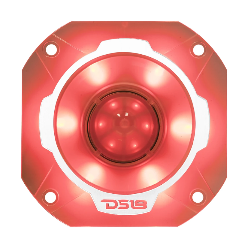 DS18 PRO-TW3L Súper tweeter tipo bala de compresión de 4" con bobina móvil de titanio de 1,5" y LED RGB - 250 vatios Rms 4 ohmios