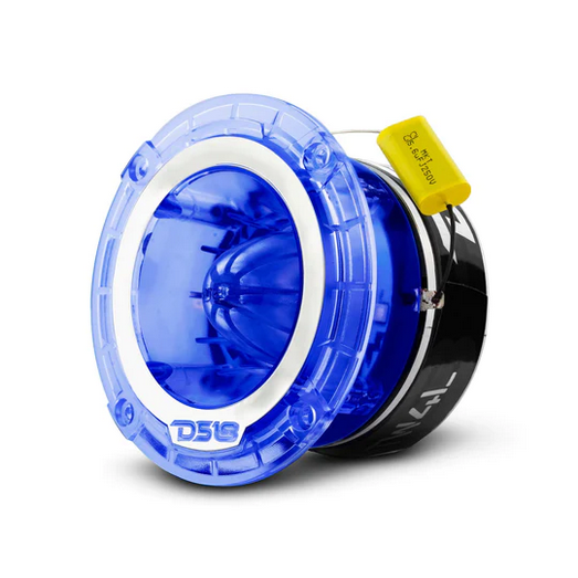 DS18 PRO-TW4L Súper tweeter tipo bala de compresión de 4,5" con bobina móvil de titanio de 1,75" y LED RGB - 280 vatios Rms 4 ohmios