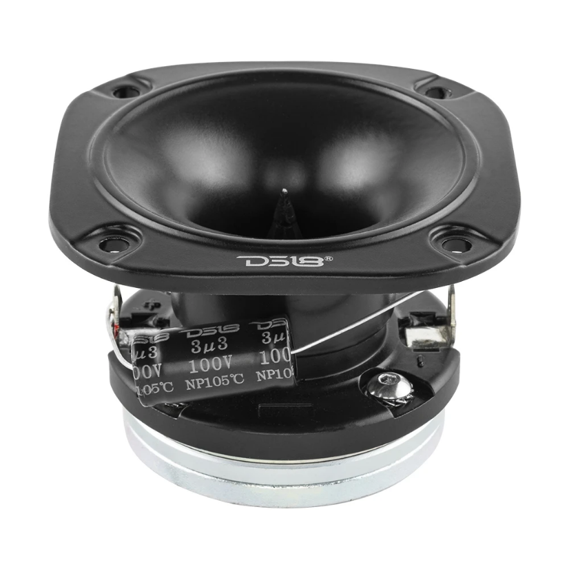 DS18 PRO-TWN2 Súper tweeter tipo bala de compresión de neodimio de 3" con bobina móvil de titanio de 1" - 100 vatios Rms 4 ohmios