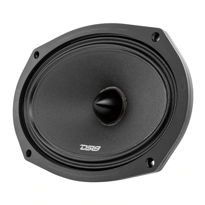 DS18 PRO-ZXI694BM Altavoz de rango medio de 6x9" con bala de aluminio negro y bobina móvil de 1,5" - 300 vatios Rms 4 ohmios