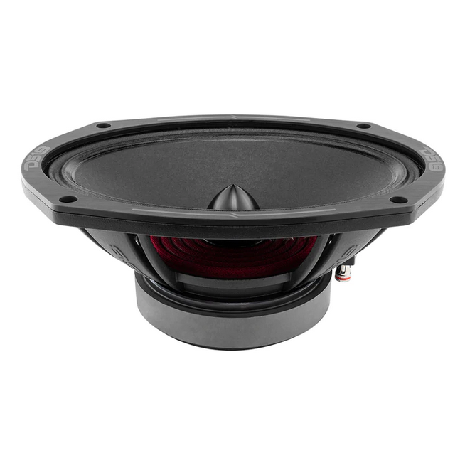 DS18 PRO-ZXI694BM Altavoz de rango medio de 6x9" con bala de aluminio negro y bobina móvil de 1,5" - 300 vatios Rms 4 ohmios